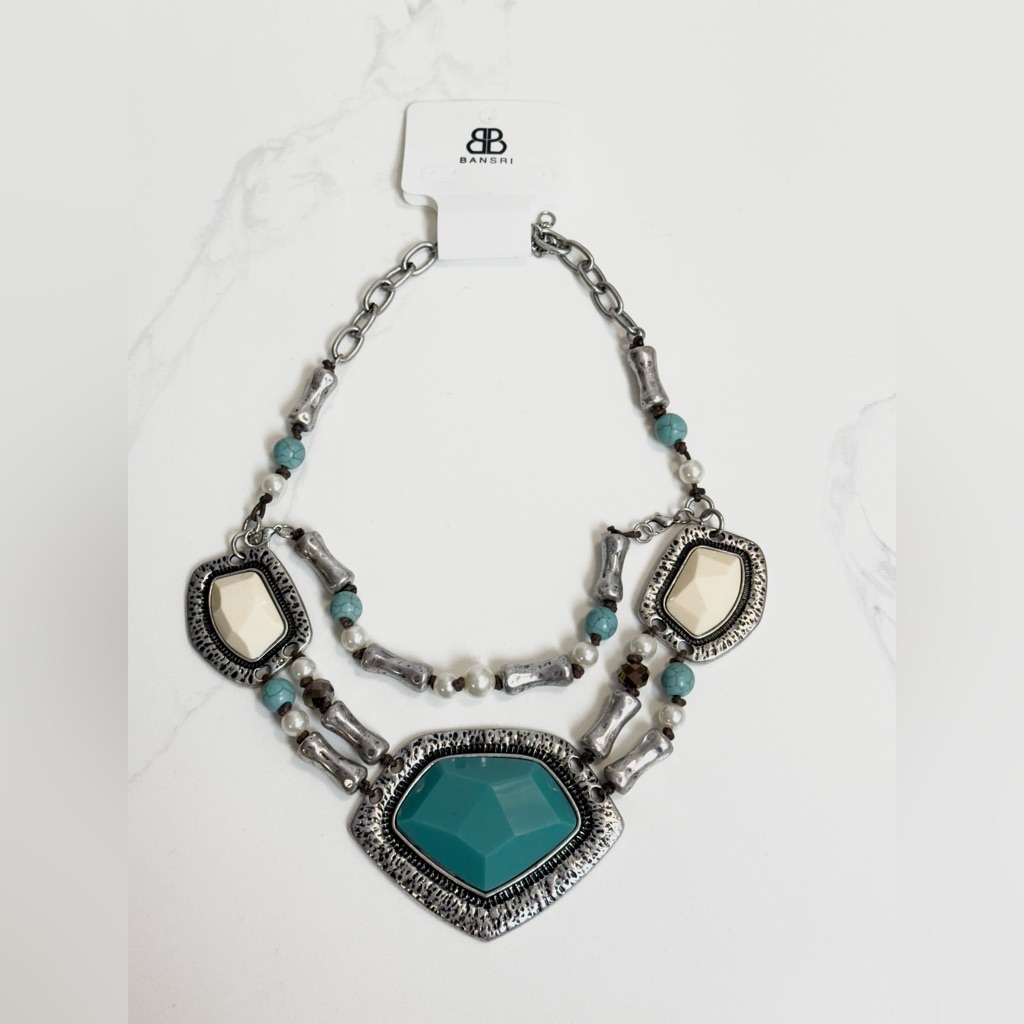 Nwt Bansri Turquoise Necklace